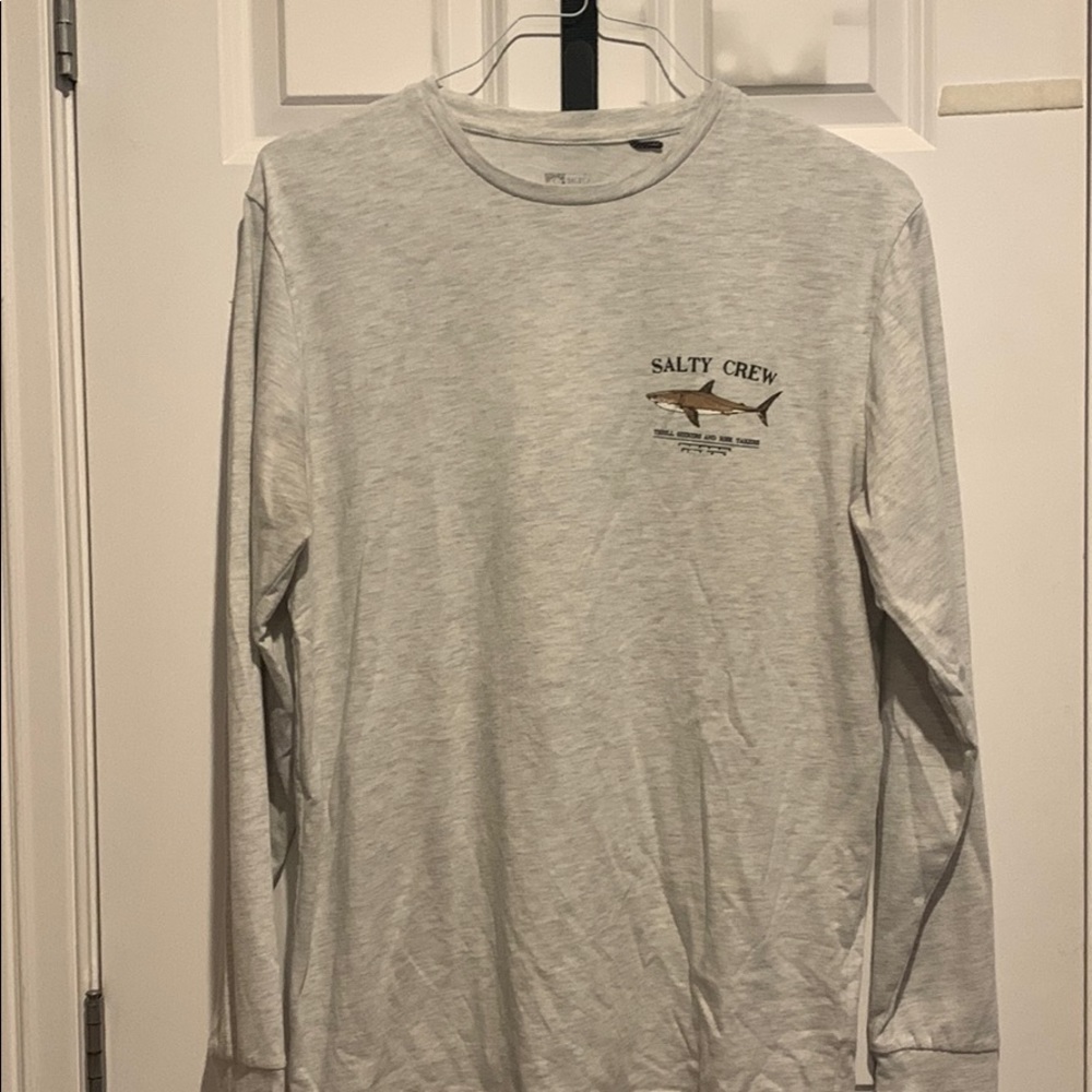 Salty Crew Graphic Medium Long Sleeve Gray T-Shirt